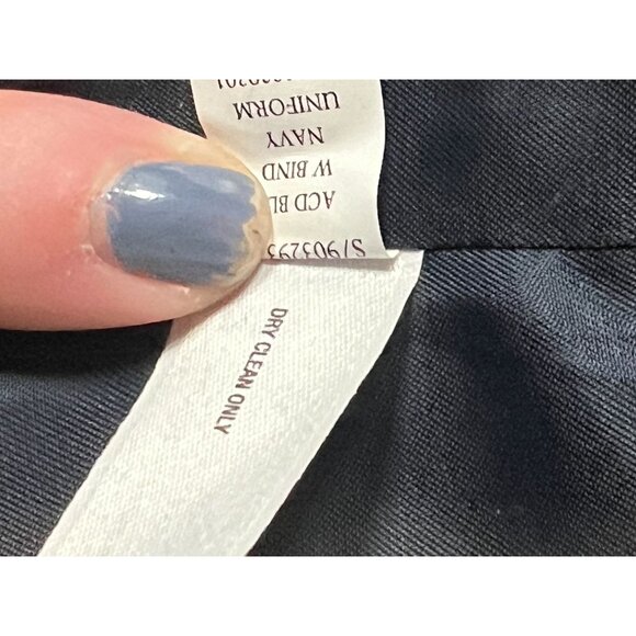 Gap The Academy Blazer Size 8 Womens Navy Black Trim Academia Preppy Corpcore - Picture 4 of 11